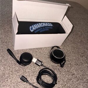 Black Portable Bluetooth Speaker Set